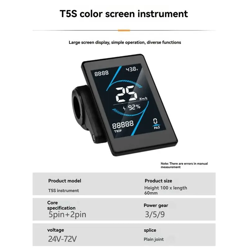 High Quality 24V 36V 48V 30A Brushless Controller T5S LCD Display Meter+130X Throttle Kit For Electric Scooter E-Bike Repair Kit
