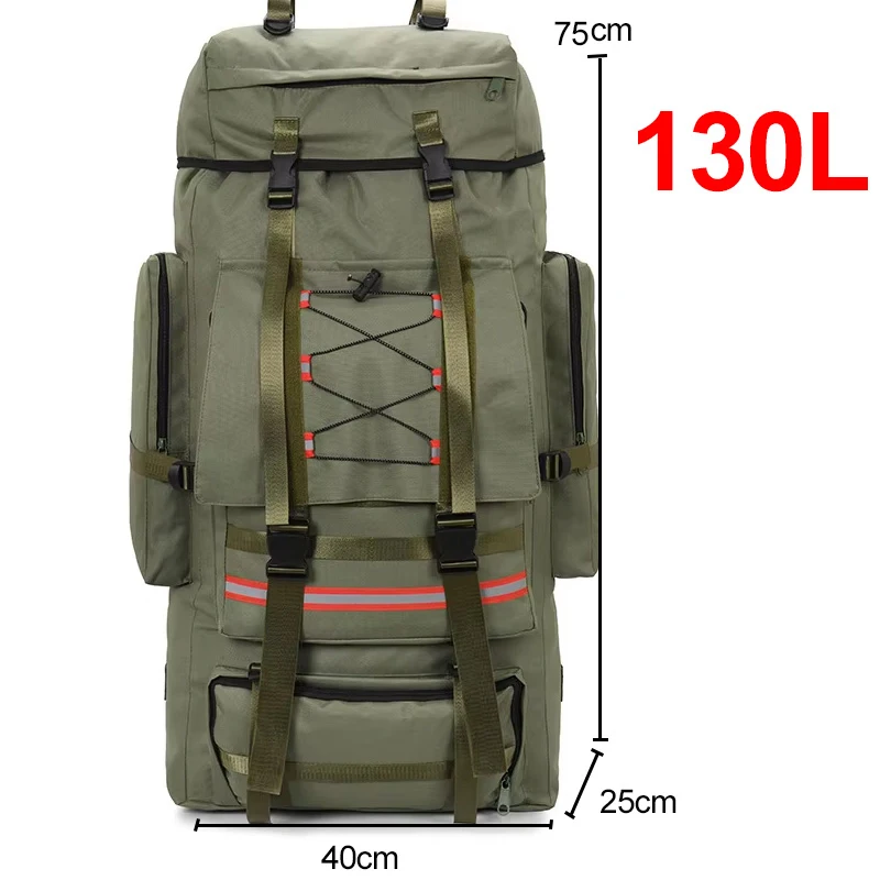 scione 130L Wandern Camping Rucksack Reise Große Gepäck Tasche Männer Trekking Outdoor Sport Pack Molle Trekking Rucksack Für Männer Big Bag 5