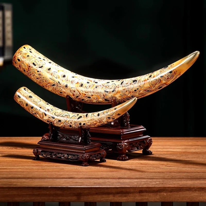 

Brass lacquer imitation ivory ornament home living room entrance office decoration housewarming gift