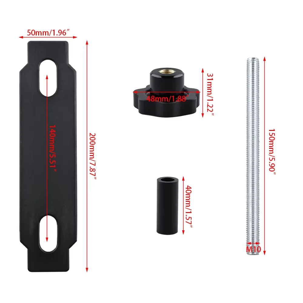 4X Universal Traction Board Kit Easy-to-Install Safety Recovery Board Mount For Off-Road Vehicles