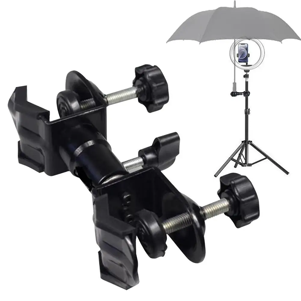 

Outdoor Photography Rack Umbrella Holder Camera Tripod Umbrella Fixing Clip Waterproof Photography Accessories