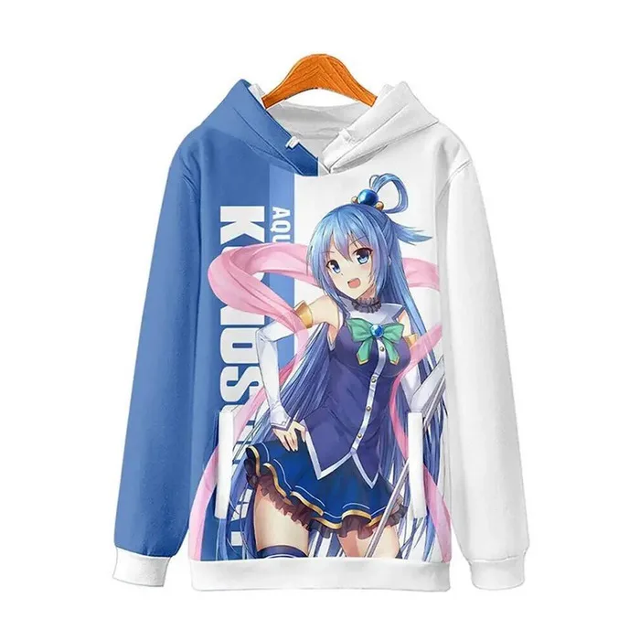 

GAME Konosuba: God's Blessing On This Wonderful World Cosplay Unisex Hood Hoodie Long Sleeves Tops Men Woman Sw Anime Ga