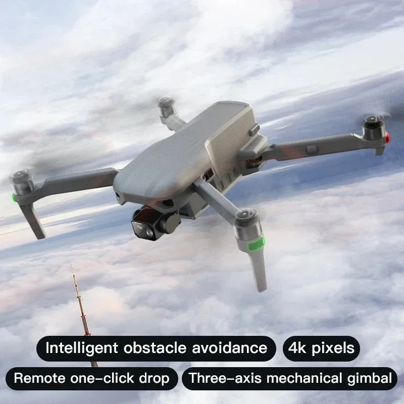 Nuevo 019 Drone 4K HD cámara pantalla táctil cardán de 3 ejes 360 °   Evitar obstáculos FPV sin escobillas EIS electrónico RC Quadcopter juguetes