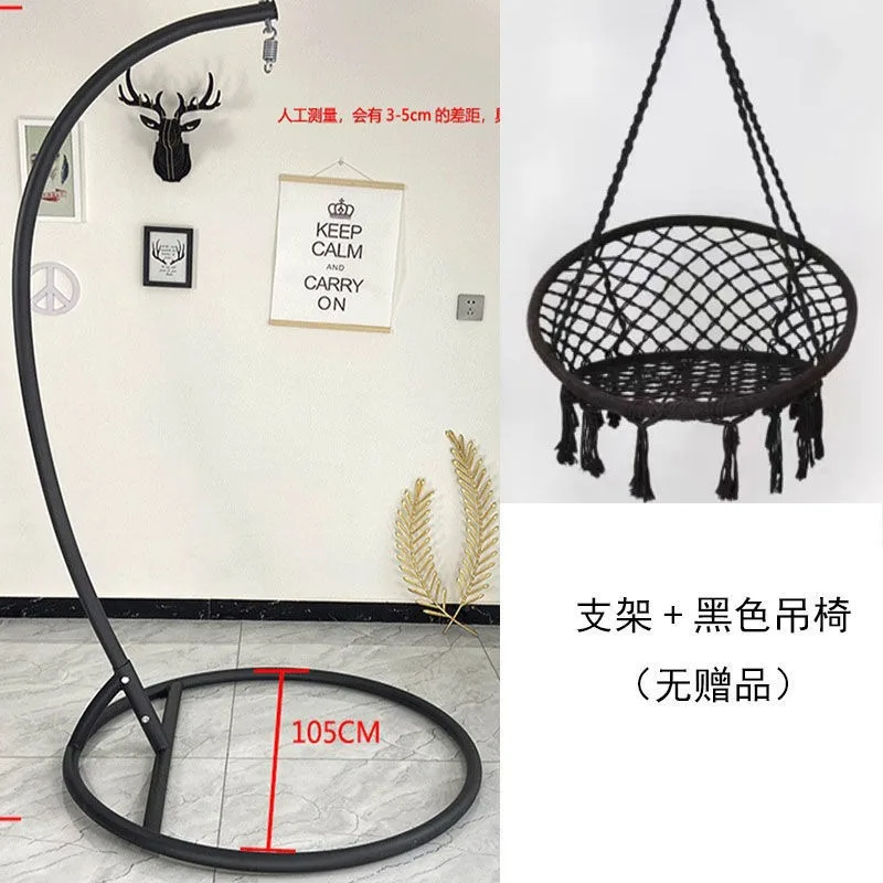 Swing Rocking Chair, Tassel Chair Household Indoor Basket Rattan Chair Yang Typhoon Lazy Cradle Chair