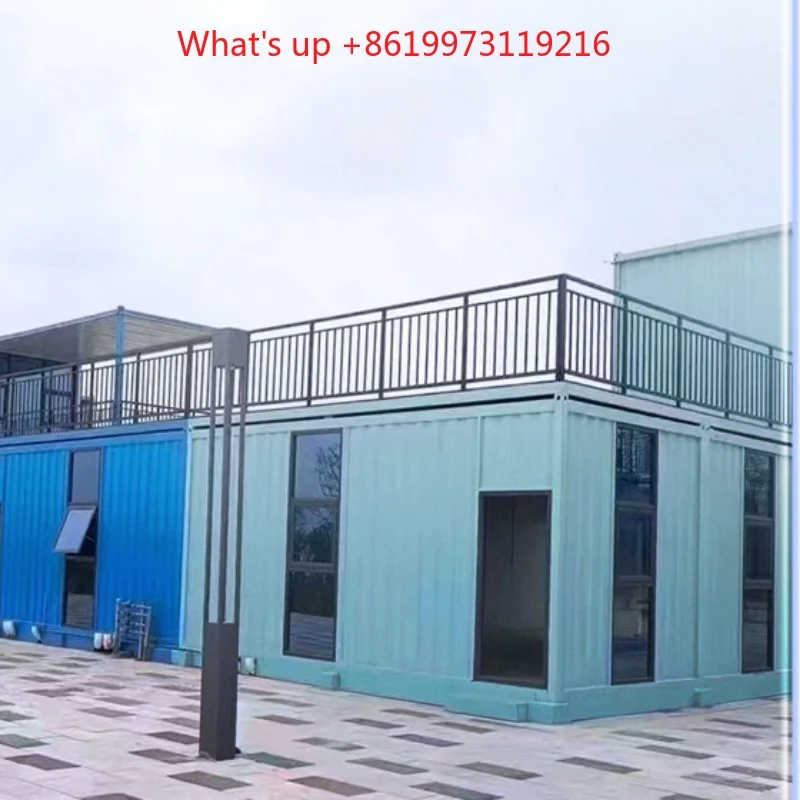 2026 Wholesale Price Prefab Casa Modulares Fast Assemble Easy Mobile 2-layer Pack Customized Container House with External Stair