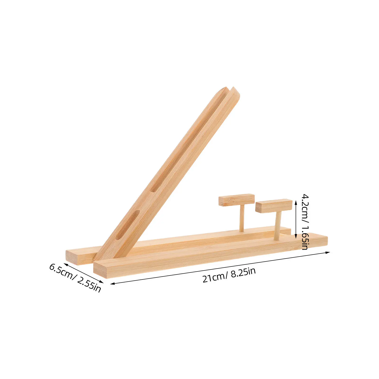 2Pcs Wooden Fan Holder Display Stand for Handheld Fans Smooth Finish Foldable Fan Bracket Home Decor Cultural Event Decoration