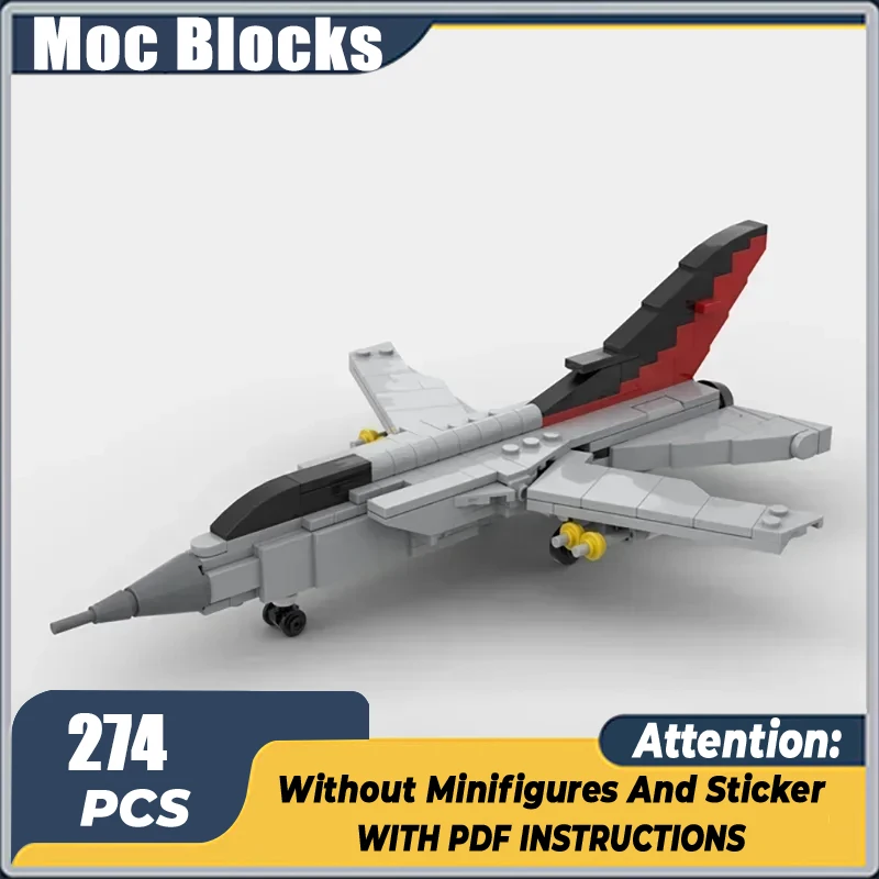 Moc tijolos de construção militar lutador modelo 1:72 panavia tornado adv f.3 tecnologia blocos presentes brinquedos natal diy conjuntos montagem