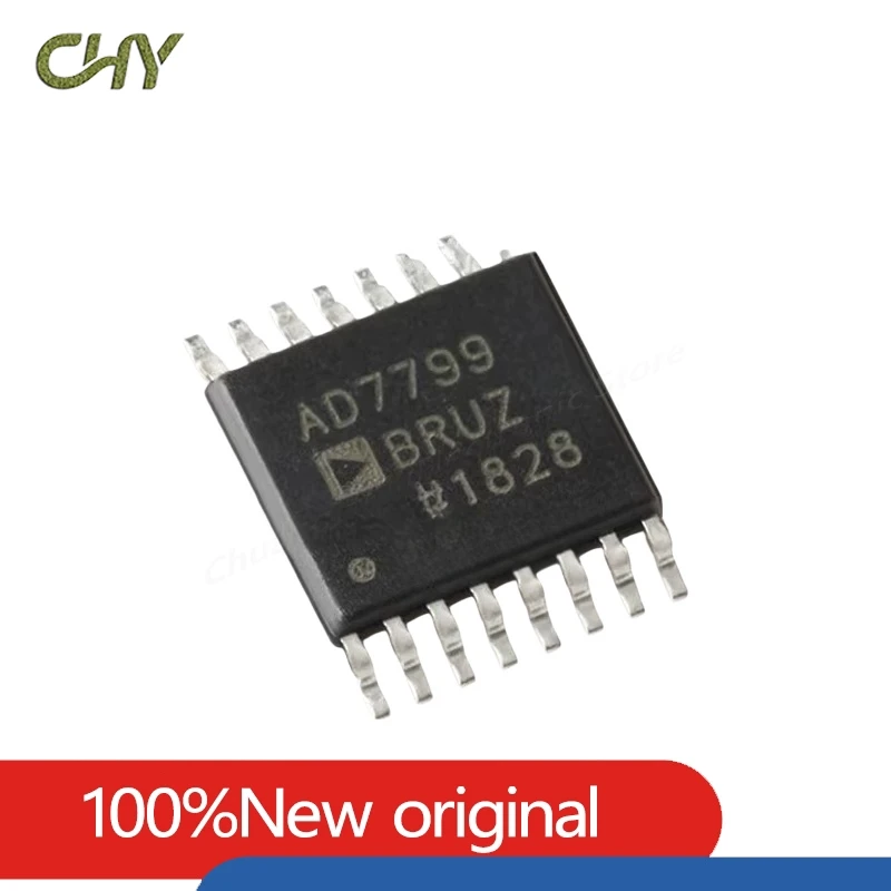 5Pcs/Lot AD7799BRUZ-REEL 24-bit Sigma-Delta ADC 3-Channel Low Noise Low Power TSSOP-16