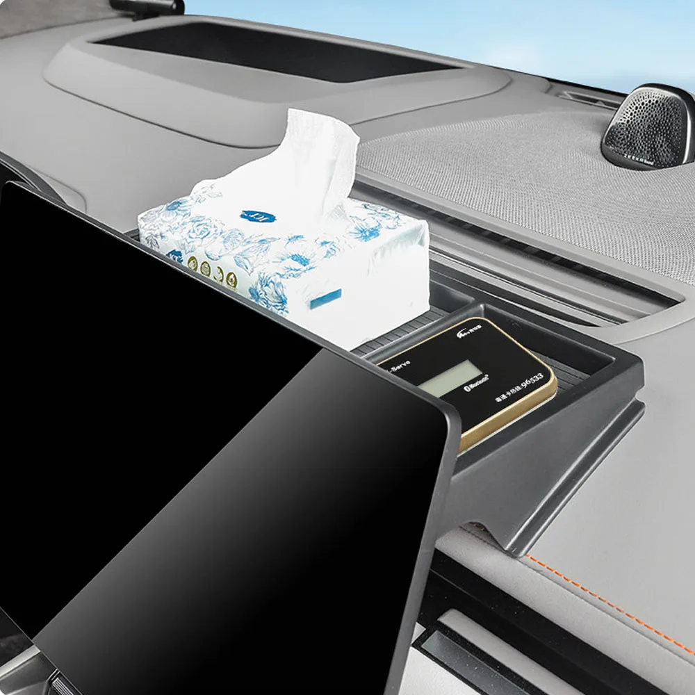 Suitable For ZEEKR 7GT 2026 2027 Storage Box Behind Navigation Screen Car Modification Parts ABS Material Storage Box