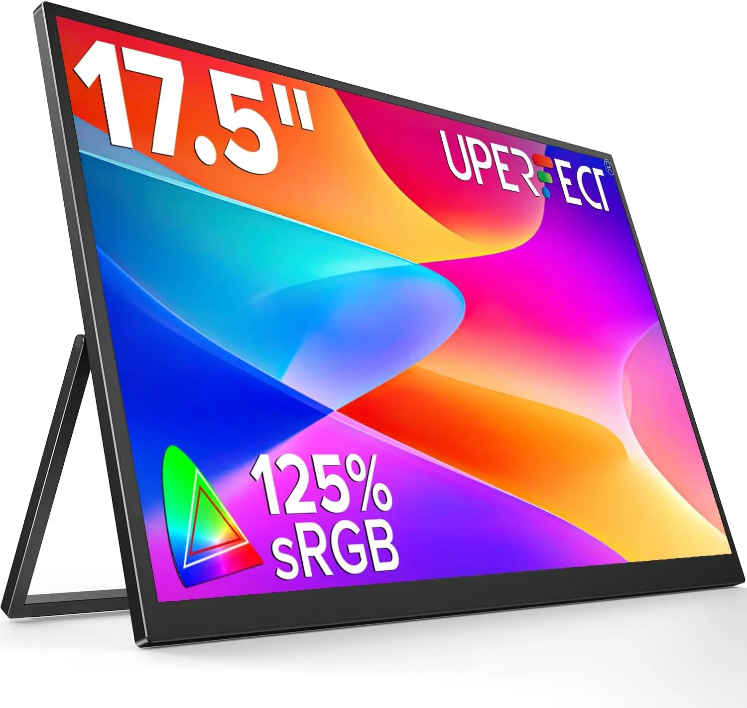 

17.5" Portable Monitor FHD 1920x1200 IPS 400 Nits USB-C HDMI with Stand for Laptop PC Phone Gaming