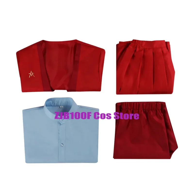 ss13Game Anime Hunger Coriolanus Snow Cosplay Red Uniform Jacket Pants Vest Suit Outfits Halloween Party Role Play cloth