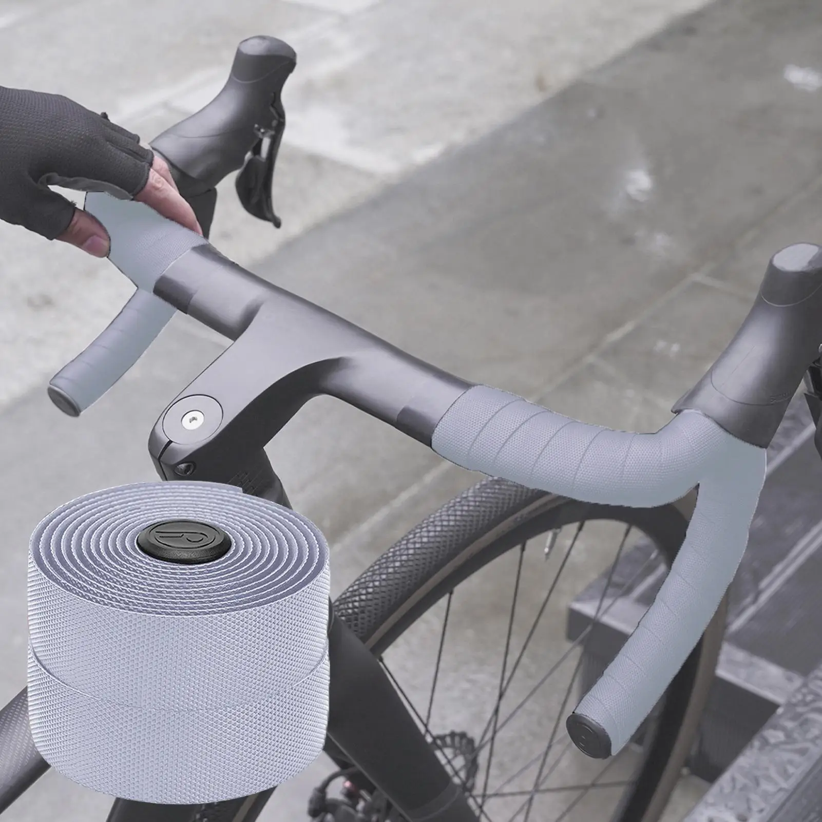 

Handlebar Tape For Road Bike Comfortable Shock-Absorbing Adhesive Handle Wraps Bicycle Handlebar Grip Wrap Buffer Pad For
