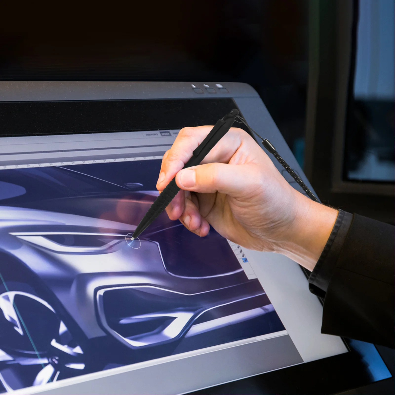 

3Pcs Touchscreen Stylus Pen Precision Control Resistive Screen Writing Drawing Pen with Anti Lost Rope for Phone Tablet Laptop