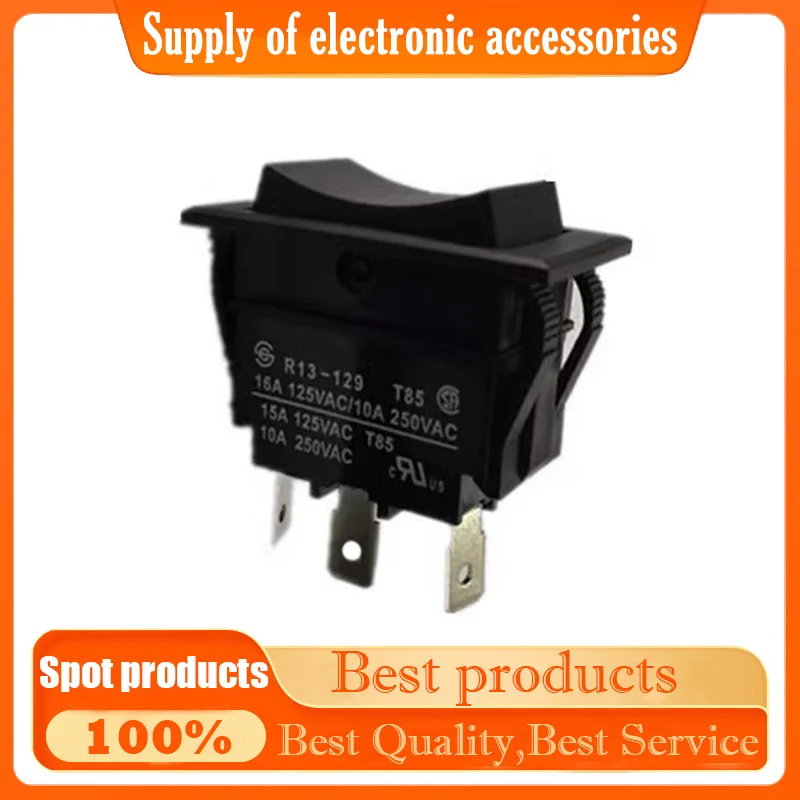 

Original Certification R13-129D Car door modification switch 3 pin 3 gear/double reset boat switch 10A250V
