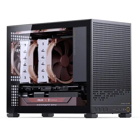 Jonsbo d32 pro plugue traseiro placa-mãe desktop pc matx jogos lado-transparente escritório caso de negócios atx power 240 resfriamento líquido