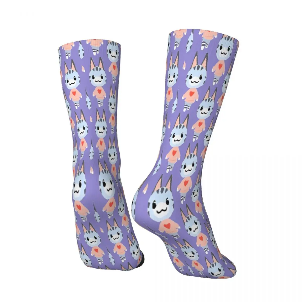 Pixel Lolly Animal Crossing Game Sock Socks Men Women Polyester Stockings Customizable Funny