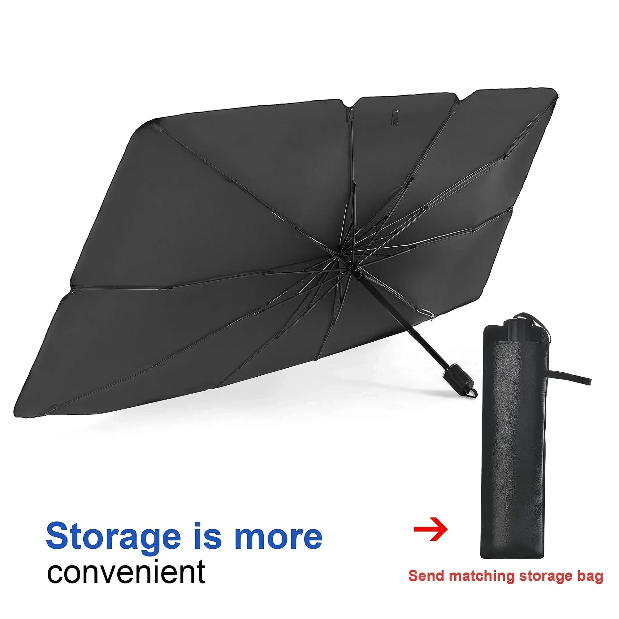 Car Windshield Sun Shade Umbrella Foldable Car Sunshade Front Window Cover for UV Ray Block & Sun Heat Car sunshade umbrella