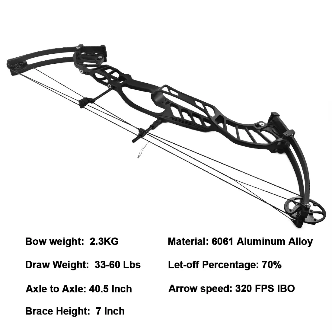 Compound Bow Set 30-55lbs, 340FPS, Left Hand Shooting Hunting Bow for Outdoor Use