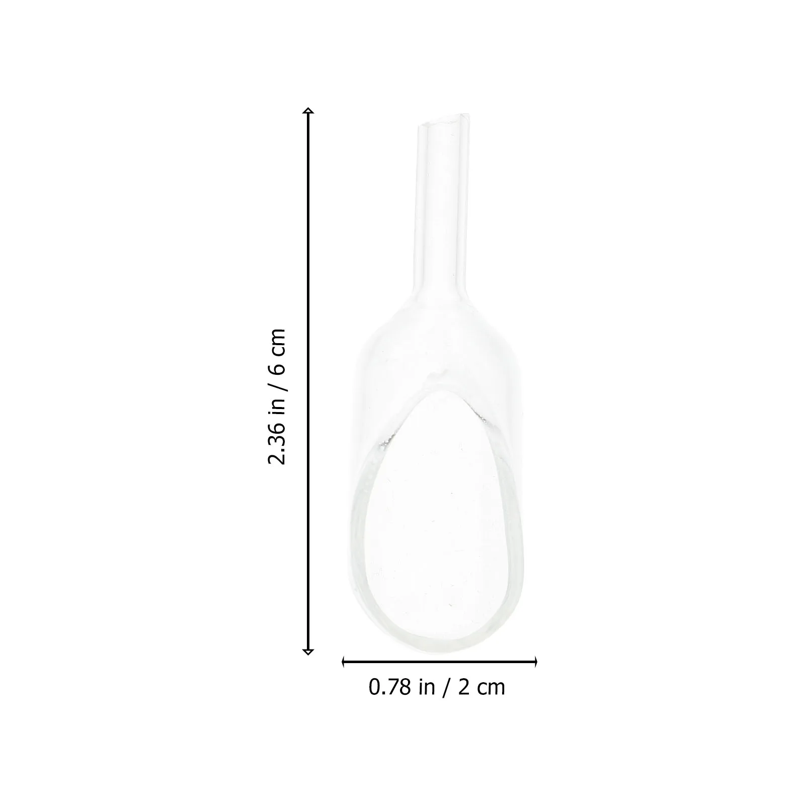 

Glass Weighing Spoon Funnel Instrument Scoop Laboratory Tool White Experimental