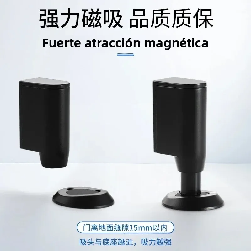 Invisible Door Stopper No Drill Strong Magnetic Ultra Thin for Narrow Frame Door Windproof