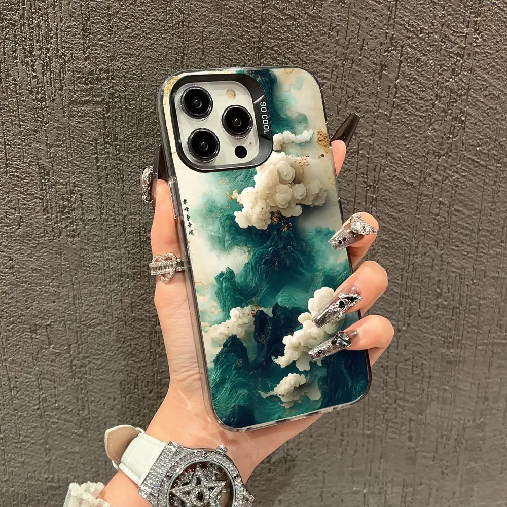 

Shrouded in mist clouds Phone Case case for iPhone17 16 15 14 13 12 11 Pro/ Max/Plus shock-proof rear cover anti-fingerprint