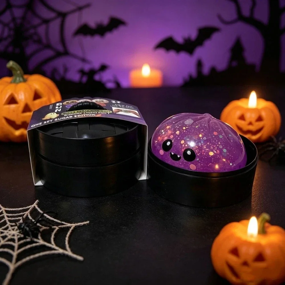 10cm Giant Dumpling Squeeze Squishy Toy, Cute Slow Rising Squeeze Stress Relief Sensory Toy, Soft Kawaii Halloween Fidget Toy - view 5