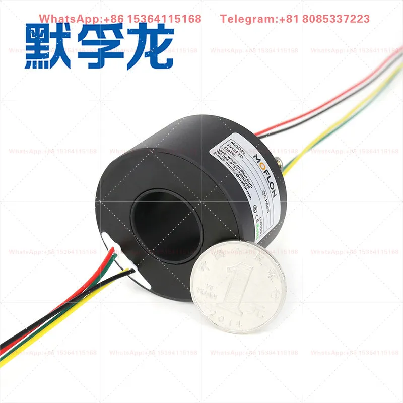 Speed Slip Ring Collector Ring Rotary Joint 0-3000RPM High Rotation Speed Conductive Ring 2 to 24 Circuits Rotary Electrical