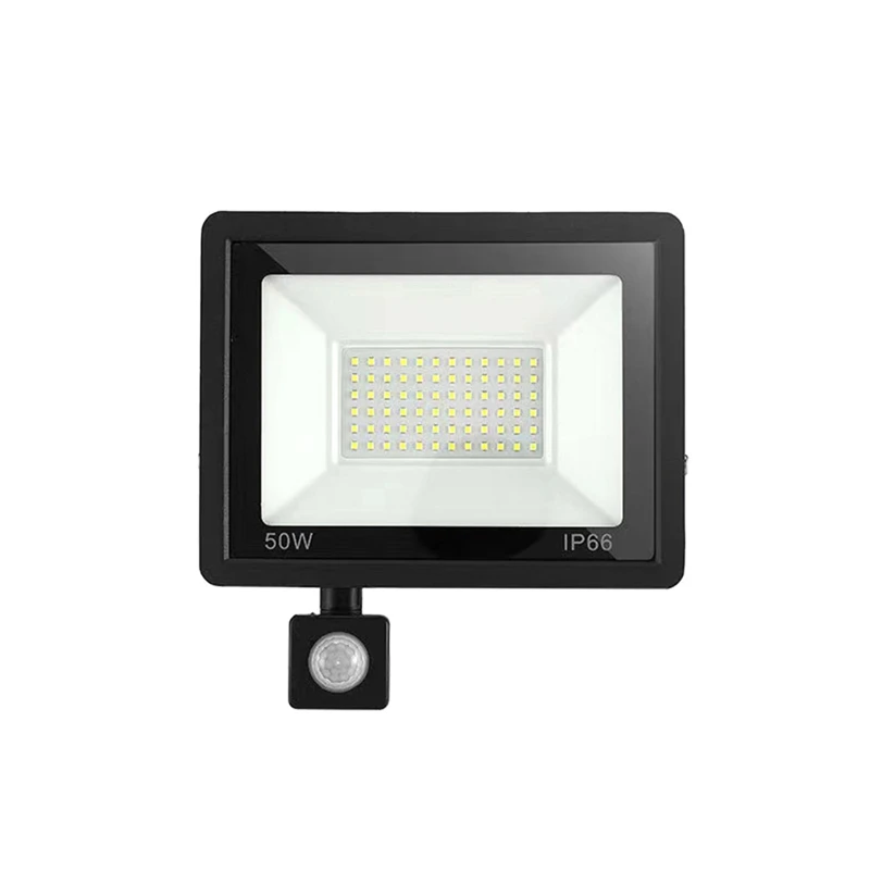 

50W Security Lights Outdoor Motion Sensor PIR Flood Light For Garden, IP66 Waterproof, White, 6000K, Outdoor Lights