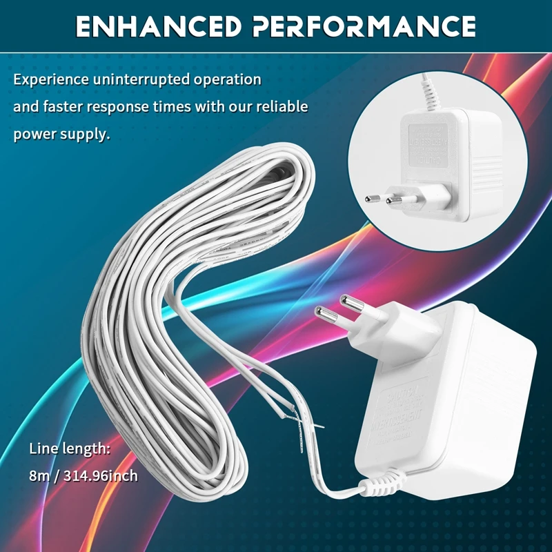 อะแดปเตอร์หม้อแปลงออด 24V สําหรับออดวิดีโอประสิทธิภาพที่เพิ่มขึ้นและติดตั้งง่าย