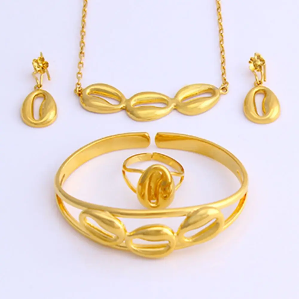 FS الساخن بيع إثيوبيا الطفل الشجاع الصحة هدية للذكرى السنوية قلادة القرط خاتم مجموعات بيجولتيريا 2022 #1