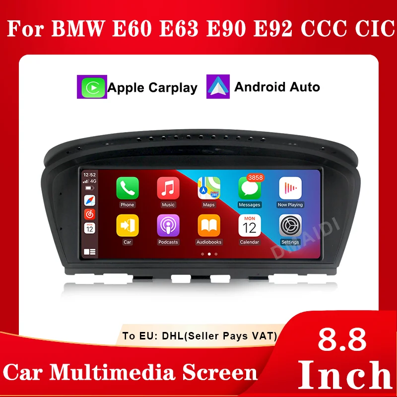 

For BMW E60 E63 E90 E92 CCC CIC 8.8" Auto Wireless Apple CarPlay Car Multimedia Head Unit Touch Screen