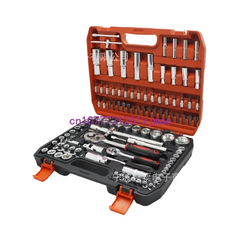 Factory Direct Sales Wholesale Sleeve Tool 108-Piece Set Bit Socket Hardware Wrench Tool Auto Parts Auto Repair Worker