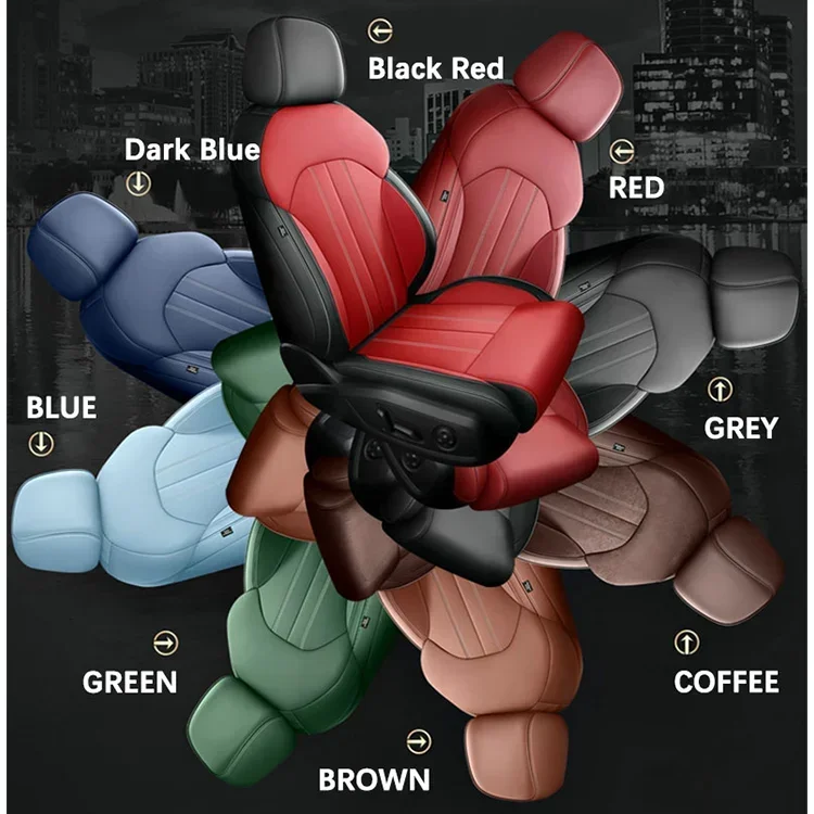 Cheap Sport Style Interior Accessory Washable Custom Size Fit Pu Leather Auto Cushion Cover For Model 3 Y Car Seat