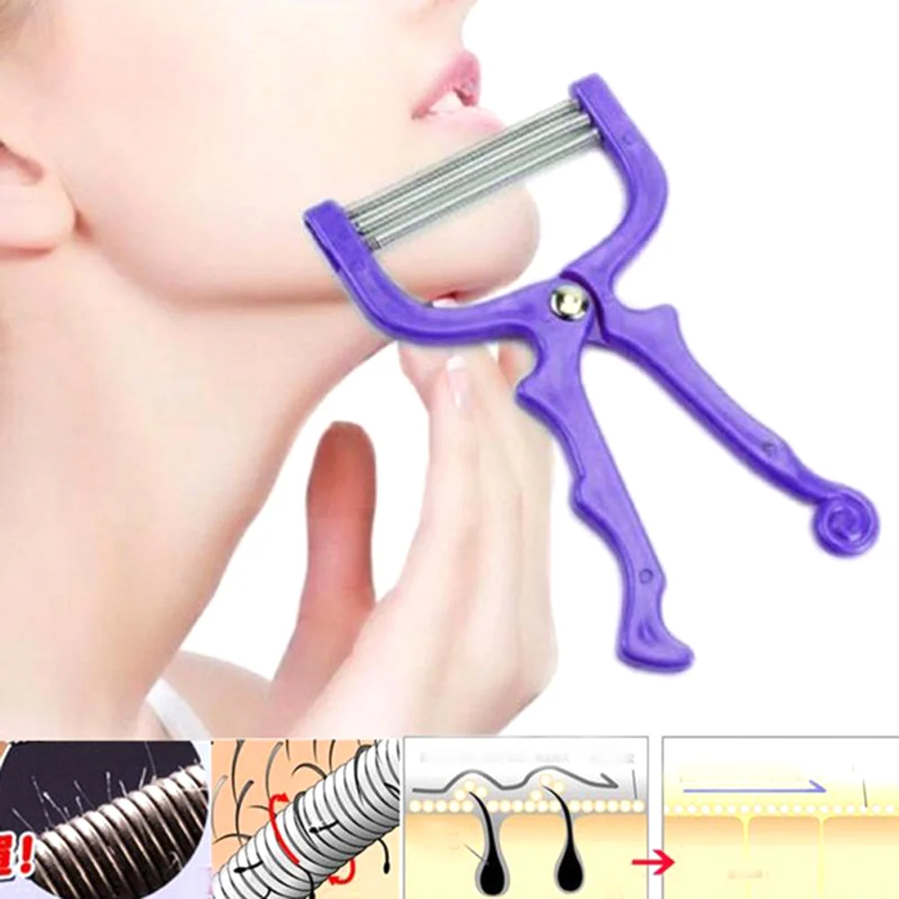 مزيل شعر الوجه المحمول ، مزيل الشعر ، مزيل الشعر ، الربيع ، نزع الشعر ، المقبض ، الأسطوانة ، أداة التجميل