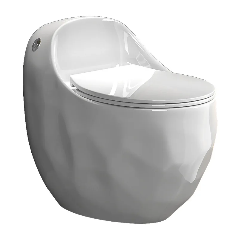 Household egg type color creative toilet ceramic deodorant splash-proof large pipe siphon type