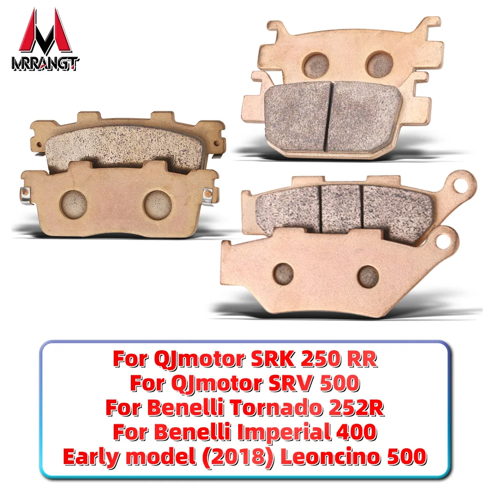 

MRRANGT Sintered Metal Brake Pads Kit For QJmotor SRK250 For Benelli Tornado 252R Imperial 400 Leone 500 Motorcycle Parts