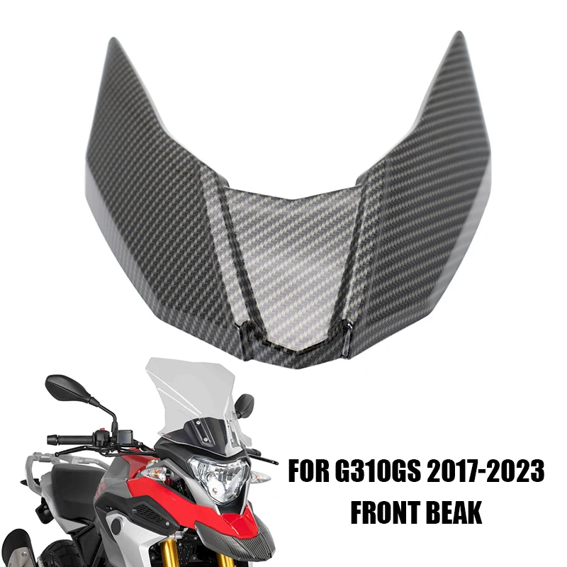 

Carbon look Front Fender Beak Nose Cone Extension Wheel Cover Fairing Winglets For BMW G310GS G 310 G310 GS 2017-2023 Motorcycle