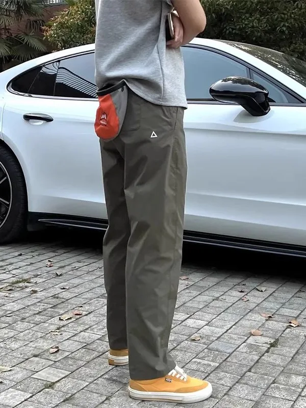 

Мужские брюки в стиле милитари, мягкие элли, весенне-осенние облегающие брюки для спецодежды, повседневные брюки прямого кроя с логотипом