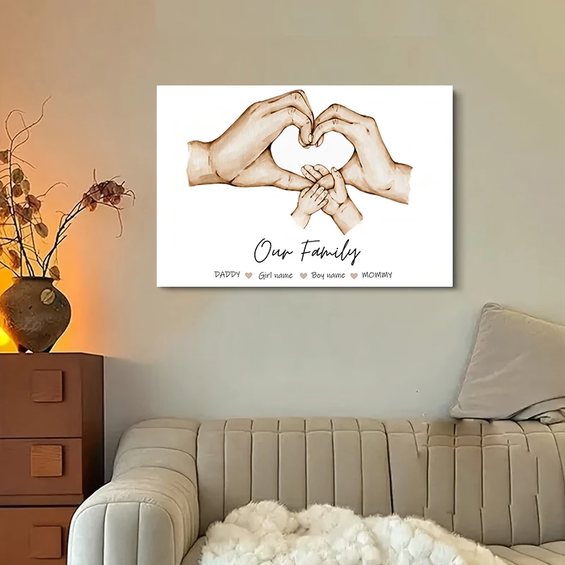 Personalized Custom Family Han - مراجعة Home Decor Foto وسعره