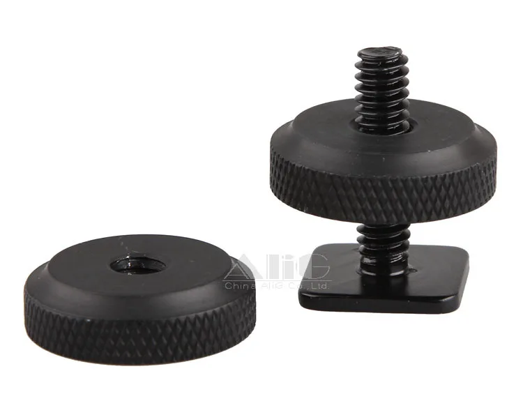 Adaptateur de sabot flash pour appareil photo, trépied à vis haut et bas, double verrouillage 1/4, flash de studio photo, accessoires de support d'éclairage