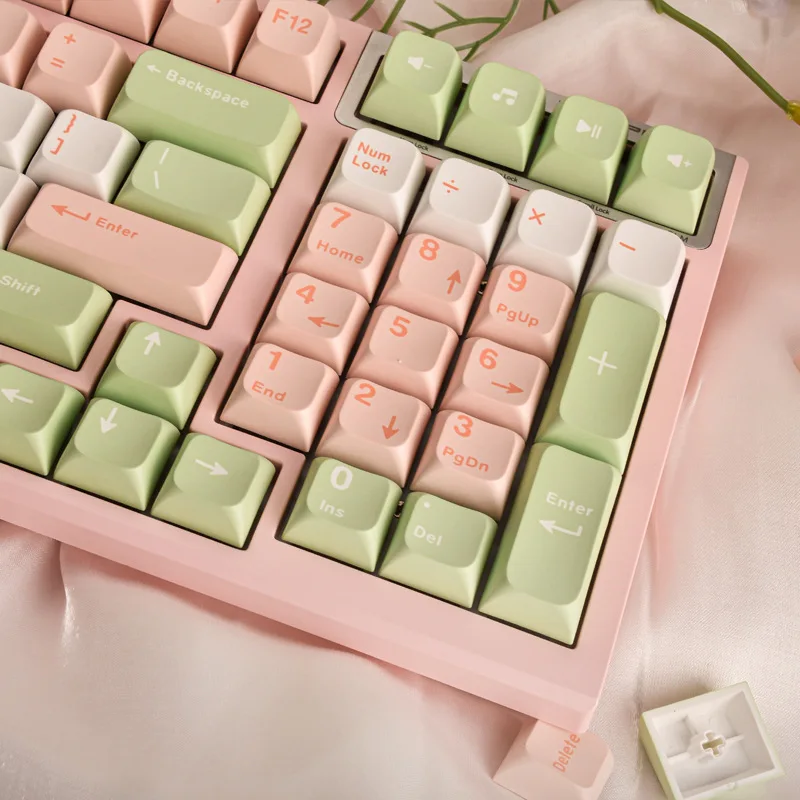 Flower season theme sublimation keycaps PBT material full set of 139-key mechanical keyboard keycaps MDA height