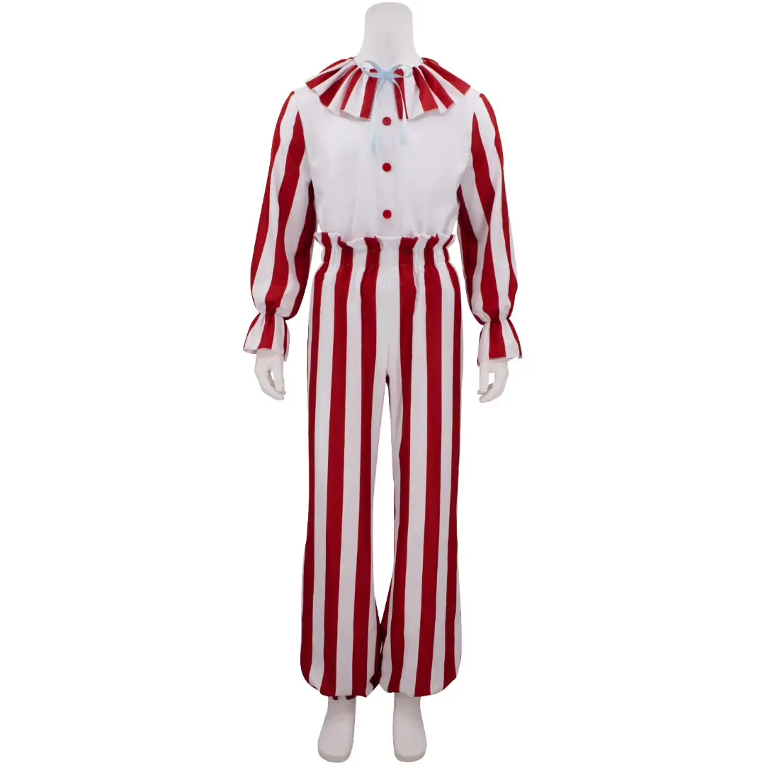 Adult Clown in a Cornfield Suit Halloween Costume Striped Baypen's Mascot 2025 Movie Frendo The Clown Men Cosplay - Image 5