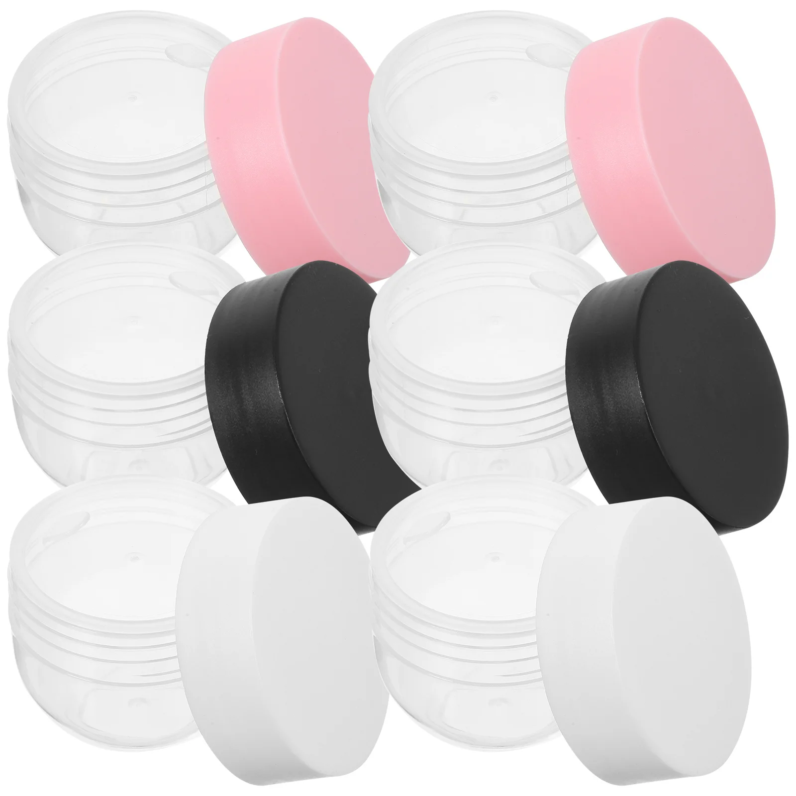 Frascos de creme facial de 30g, 8 peças, recipientes de loção para viagem, compactos e leves, caixas de amostra, material durável, garrafa de creme