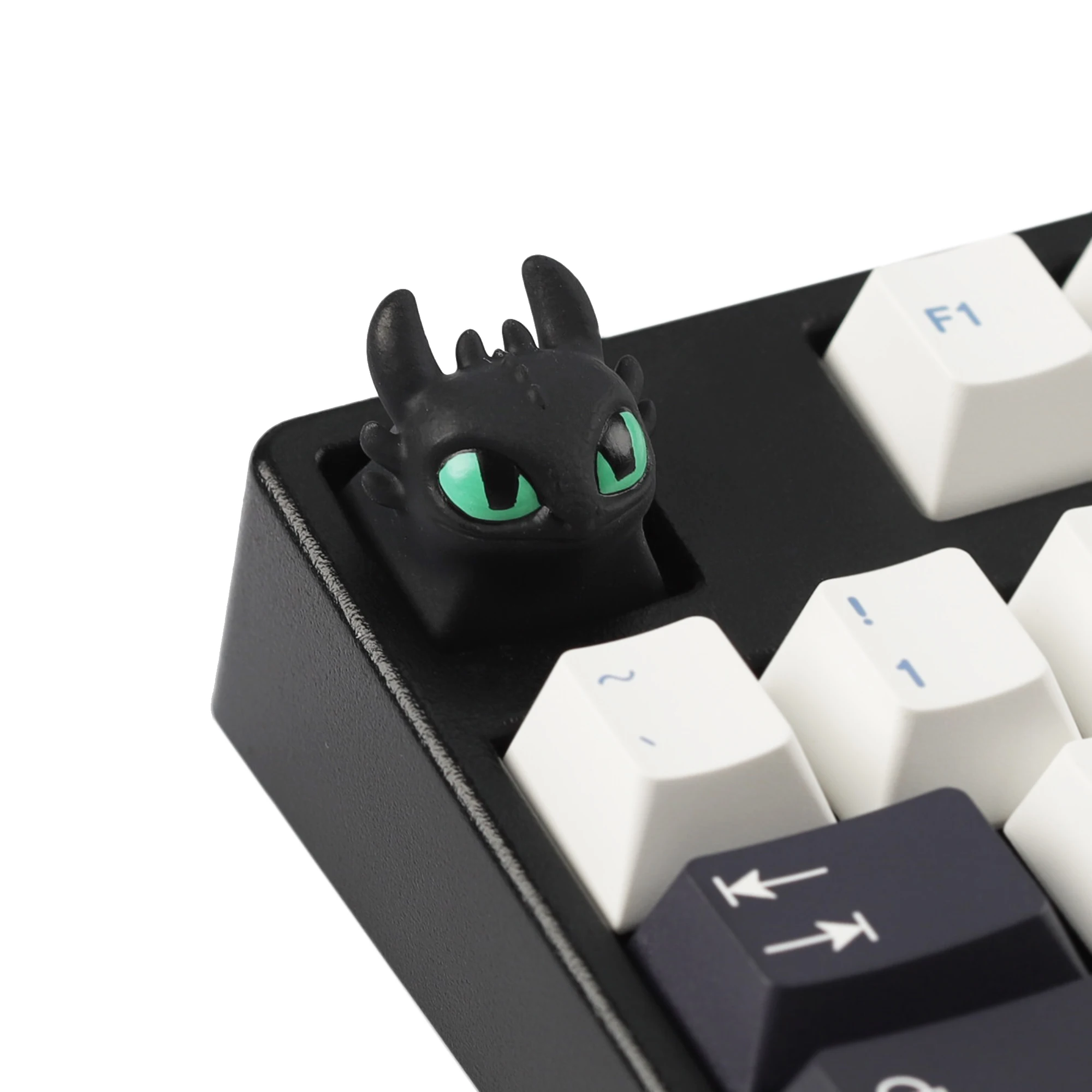 YMDK 1pcs Dragon White Black Esc Key Personalized Novelty Resin Creativity Custom Keycap for MX Mechanical Keyboards