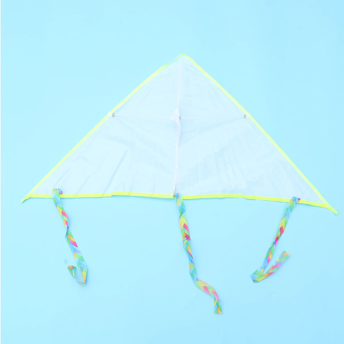 5 stks DIY Blank Kite Driehoek Graffiti Schilderij Kite Flying Kite Outdoor Speelgoed voor Kinderen Kinderen (Lege Driehoek 75x75 cm + 50 m Cen