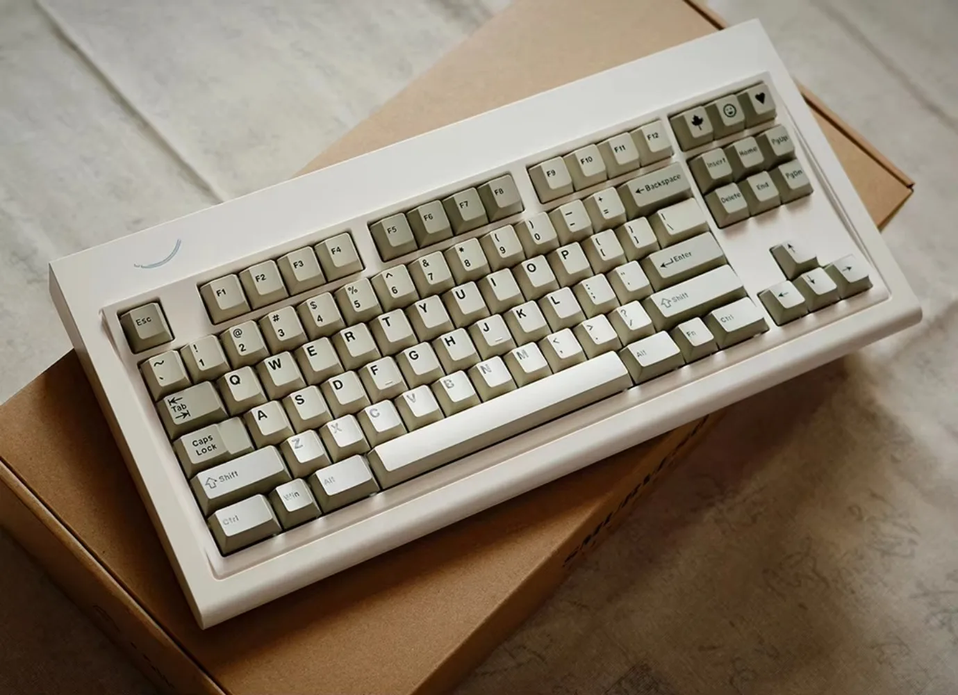 Beige Clone Keycaps DoubleShot ABS Cherry Profile Full Set Mechanical Keyboard Magnetic Switch Keycaps