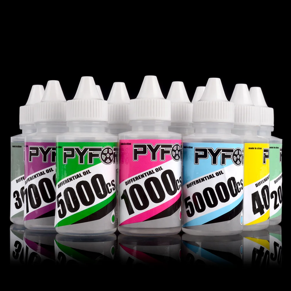 زيت PYFORE التفاضلي 60 مللي 1000CS 2000CS 3000CS 5000CS 6000CS 8000CS 9000CS 10000CS لطراز RC شاحنة عربات التي تجرها الدواب الزاحفة