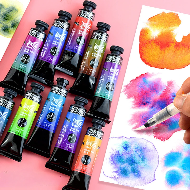 

15ml Super Vision Layered Color Solid Watercolor Paint Art Tools Students Watercolor Illustration Visual Special Color Pigment