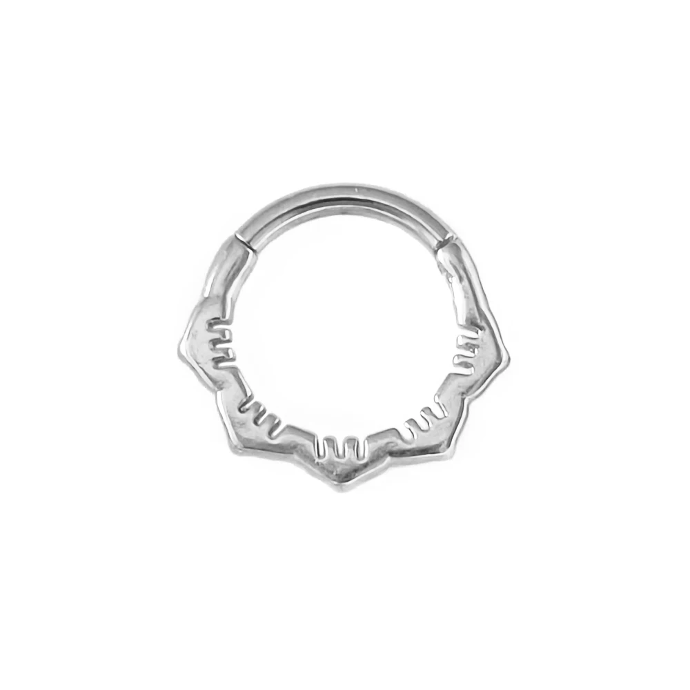 Flower Shape Nose Ring Septum Clicker, Body Piercing