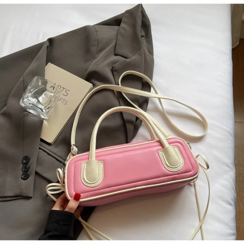 

Women's Shoulder Bag Made Of Stripe-Lizard Leather Boasting Paris High-End Vintage Neat Spacious Soft Daily Look​